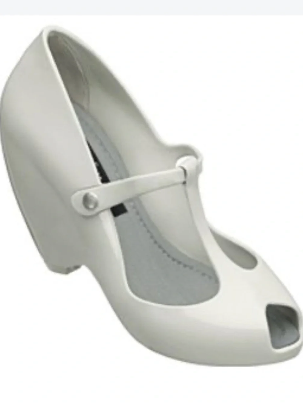 Melissa off white Peep-Toe T-Strap Wedge